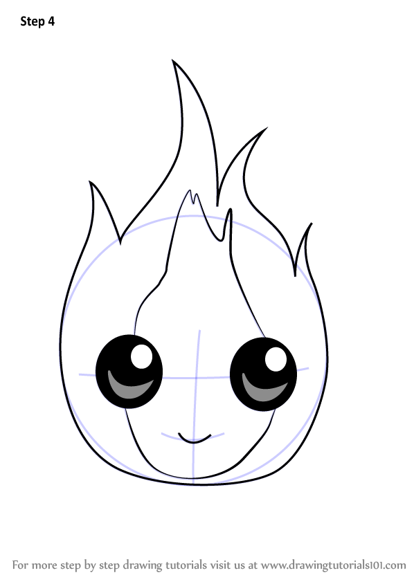 598x844 learn how to draw chibi calcifer from howl's moving castle