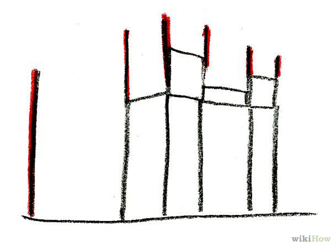 670x495 Draw A Medieval Castle Step