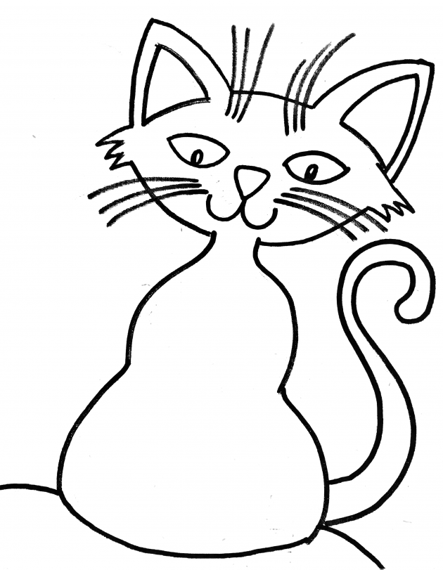 630x811 Kids Painting Halloween Cat