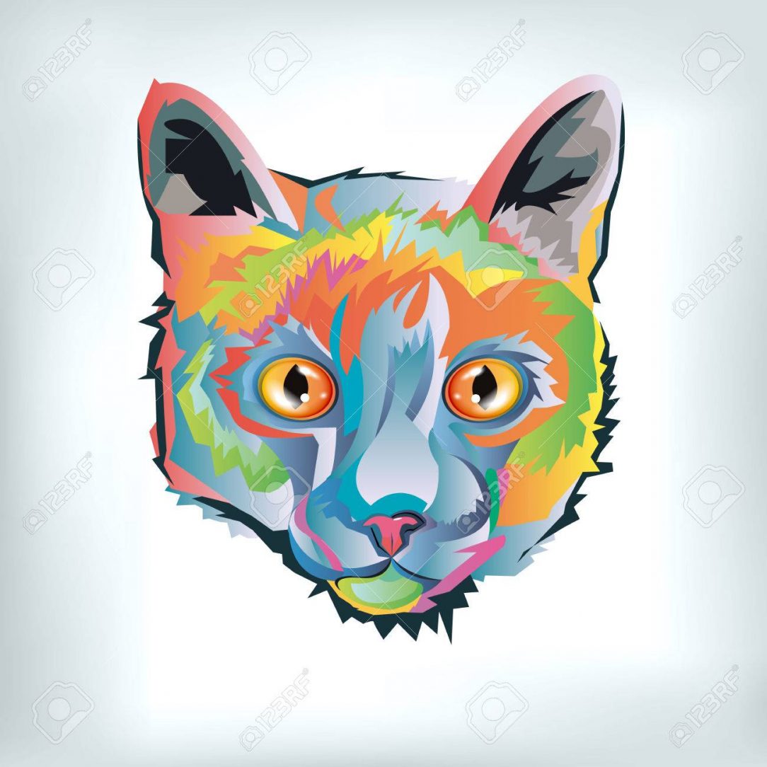 Drawing A Cat Face For Halloween Free download on ClipArtMag