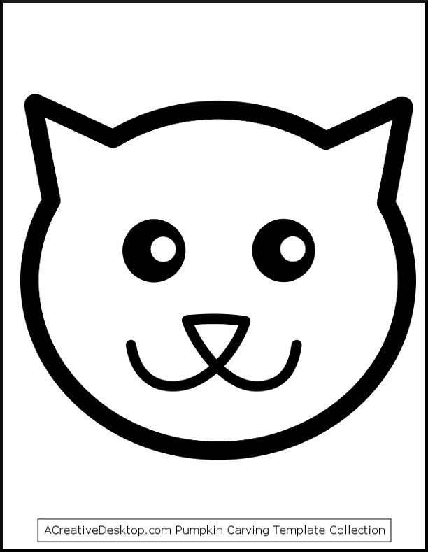 612x789 Cat Pumpkin Stencil Free Cat Templates, Stencils, And Cat