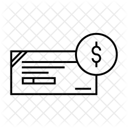 256x256 cheque icon of line style