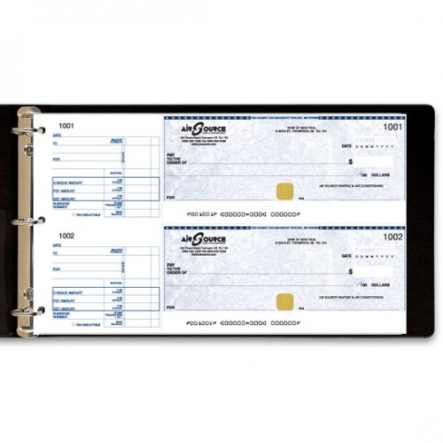500x500 manual cheque binder black ace printing newfoundland