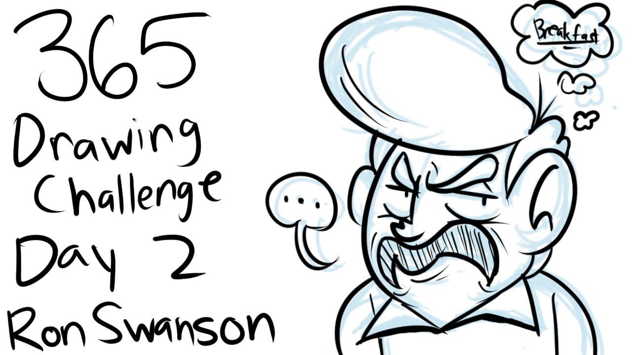 1280x720 Drawing Challenge Ron Swanson