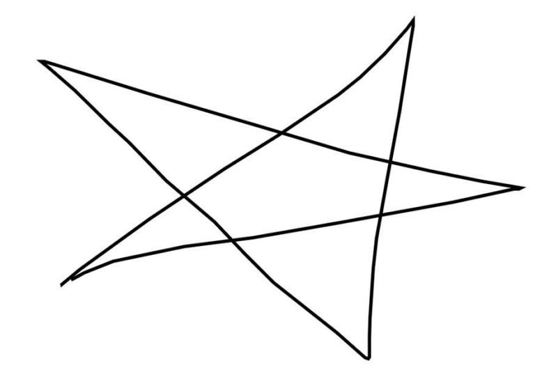 768x528 Hand Sketched Five Pointed Star Autocad Hand