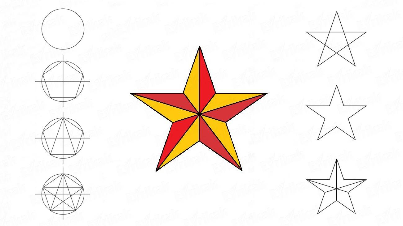 1300x731 How To Draw A Straight Five Pointed Star