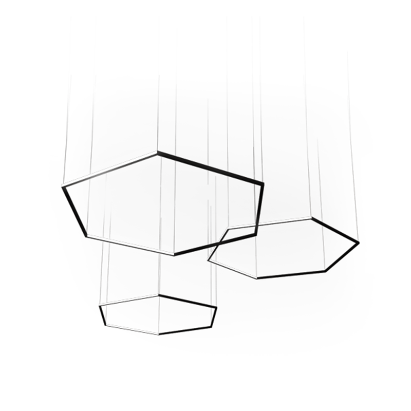 800x800 H Series Hexagon Pendant Alti Lighting