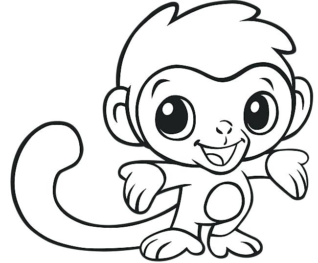 650x537 Easy Monkeys To Draw Draw Monkey Easy Monkey Drawing