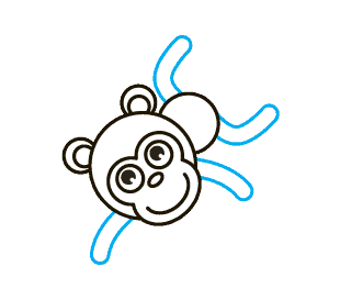 310x273 How To Draw A Cartoon Monkey In A Few Easy Steps Easy Drawing Guides