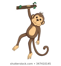 260x280 Huge Collection Of 'monkey Hanging From Tree Drawing' Download