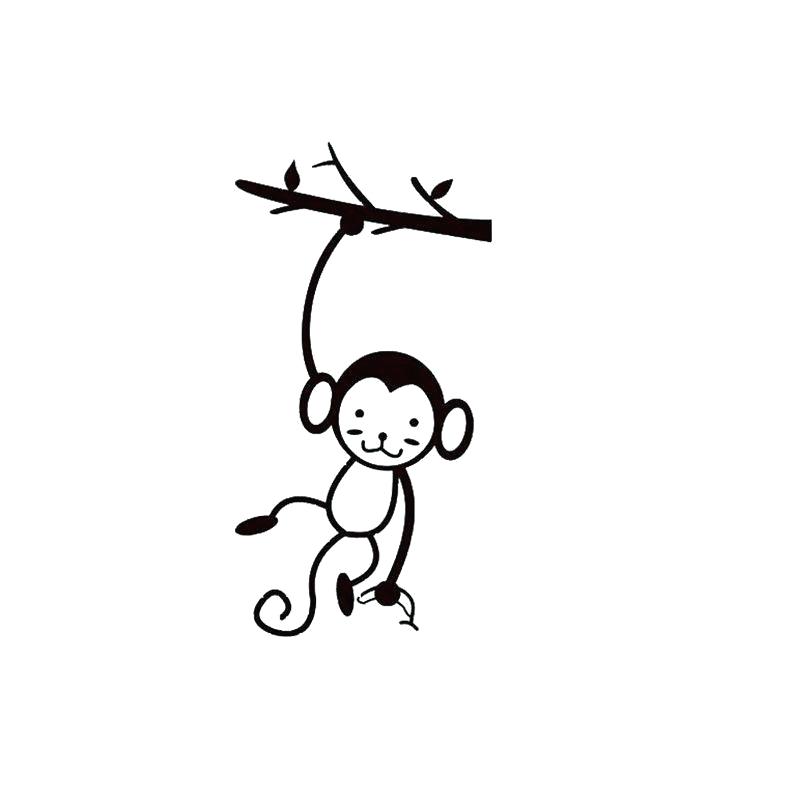 800x800 Cute Monkey Drawing