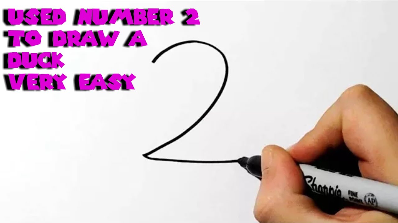 1280x720 Turn Number Draw A Duck Easy