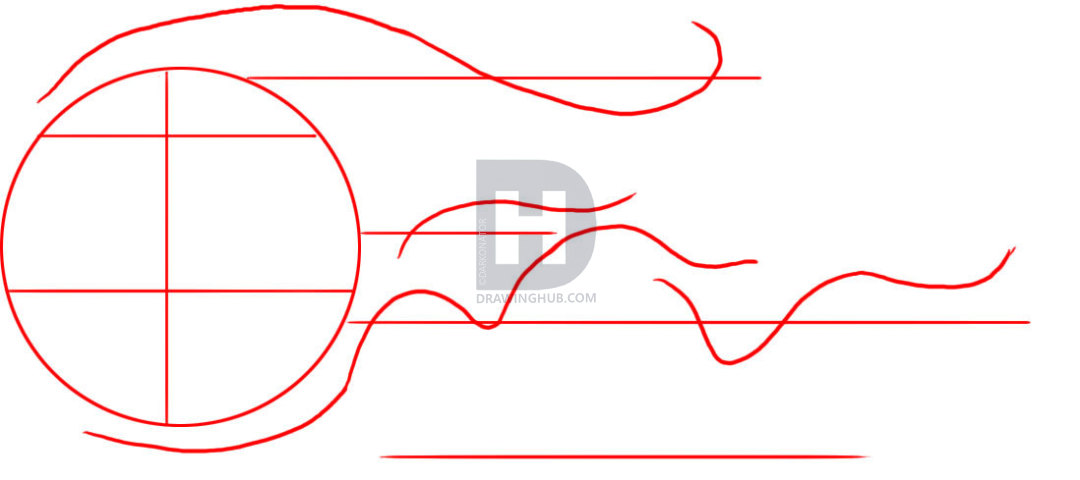 1080x480 How To Draw A Basketball, Step