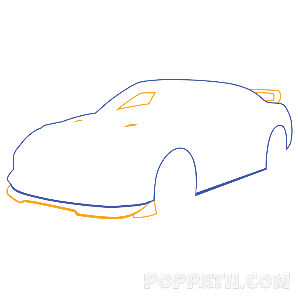 1000x1000 How To Draw A Race Car Pop Path