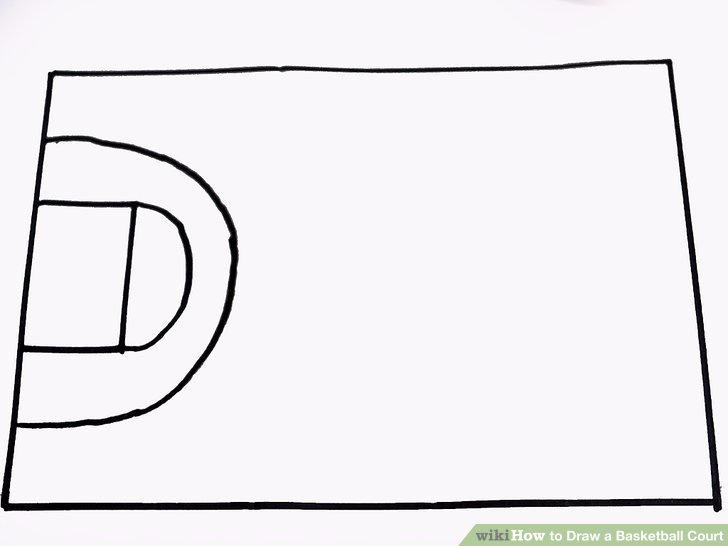 728x546 How To Draw A Basketball Court Steps