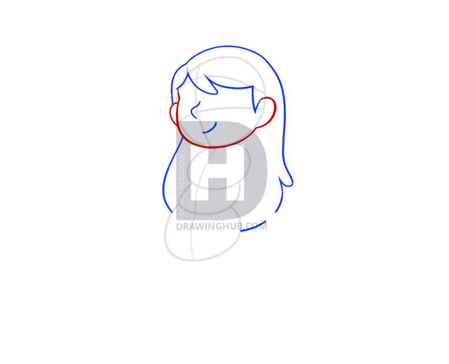 888x720 How To Draw Hilda From Hilda, Step