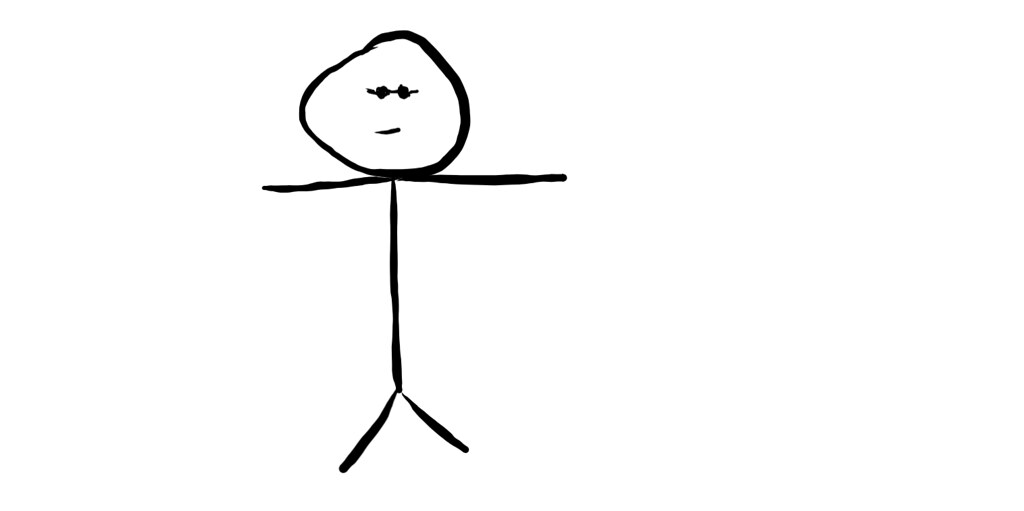1024x511 Stickman Doing A T Pose Drawing I Don't Know Why I Made