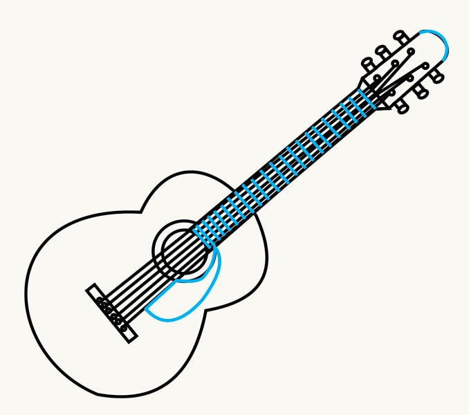 678x600 Guitar Drawing Sketch New Acoustic Guitar Vector Sketch Icon