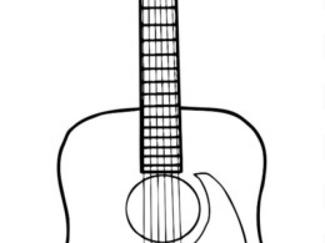 640x480 Acoustic Guitar Clipart Guitar Drawing