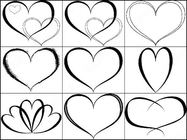 598x449 heart symbol for photoshop brushes free stuff photoshop