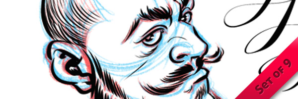 600x200 Artistic Brushes For Photoshop That Simulate Real Art Tools