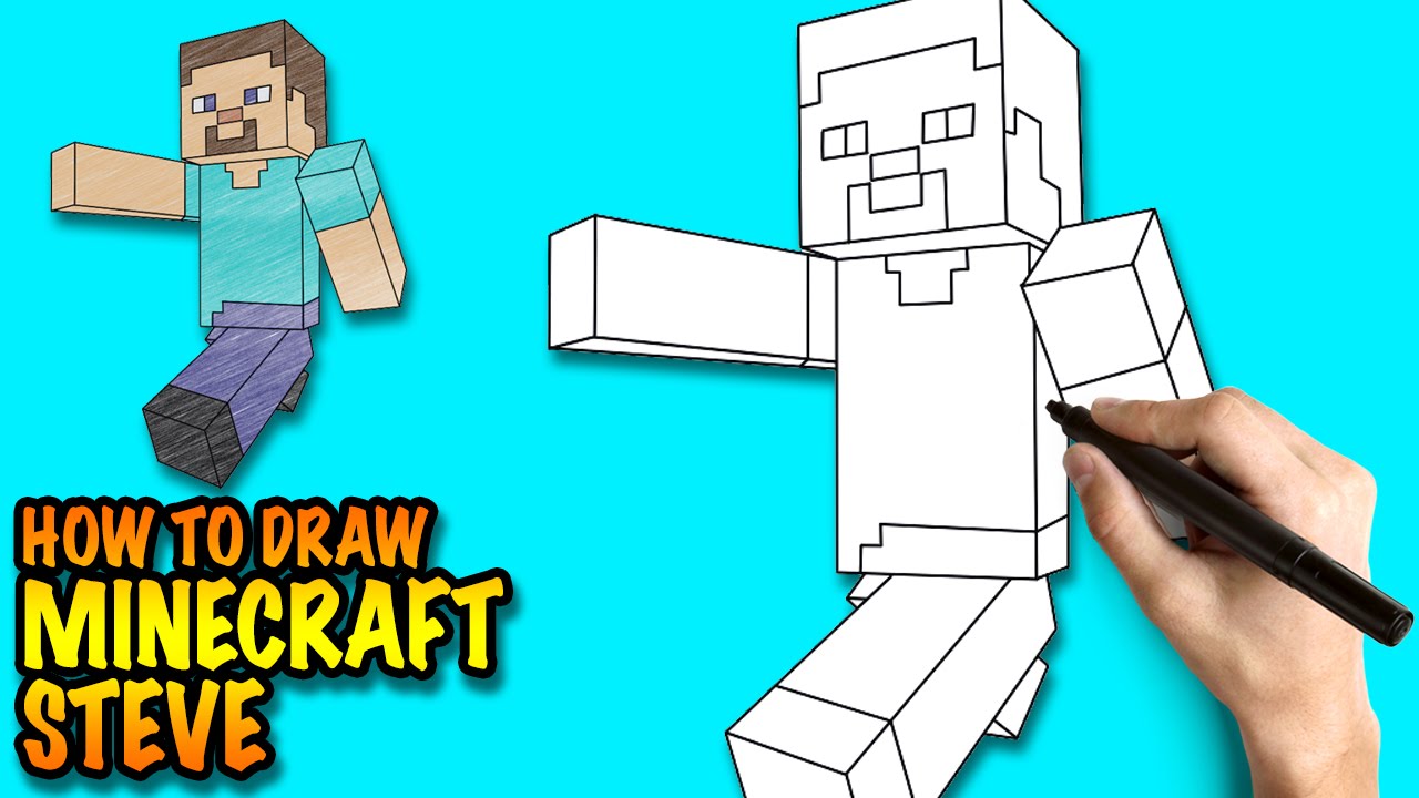 1280x720 How To Draw Minecraft Steve