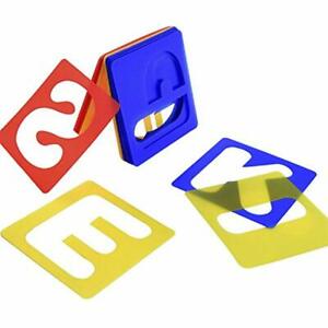 300x300 Pieces Drawing Lettering Aids Alphabet Stencils Set Plastic