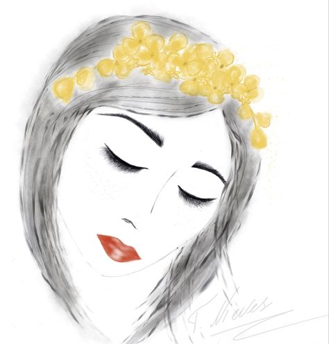 474x496 My First Ever Sketch Sketching My Headpieces Face, Fashion