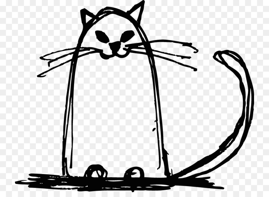 900x660 Cat, Drawing, Sketch, Transparent Png Image Clipart Free Download