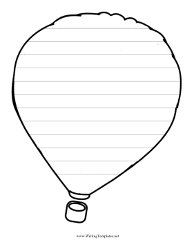 281x364 Hot Air Balloon Writing Template Writing Template, Free