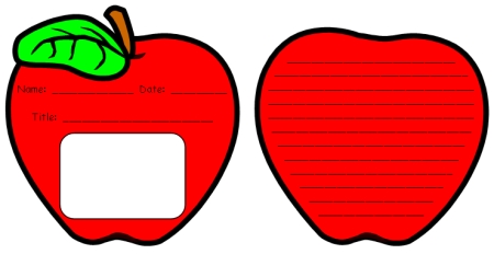 450x232 Unique Apple Writing Templates Fun Back To School Printable