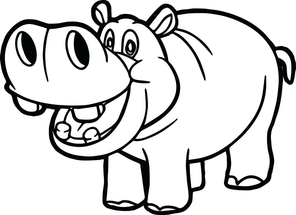 1024x744 Baby Hippo Coloring Pages