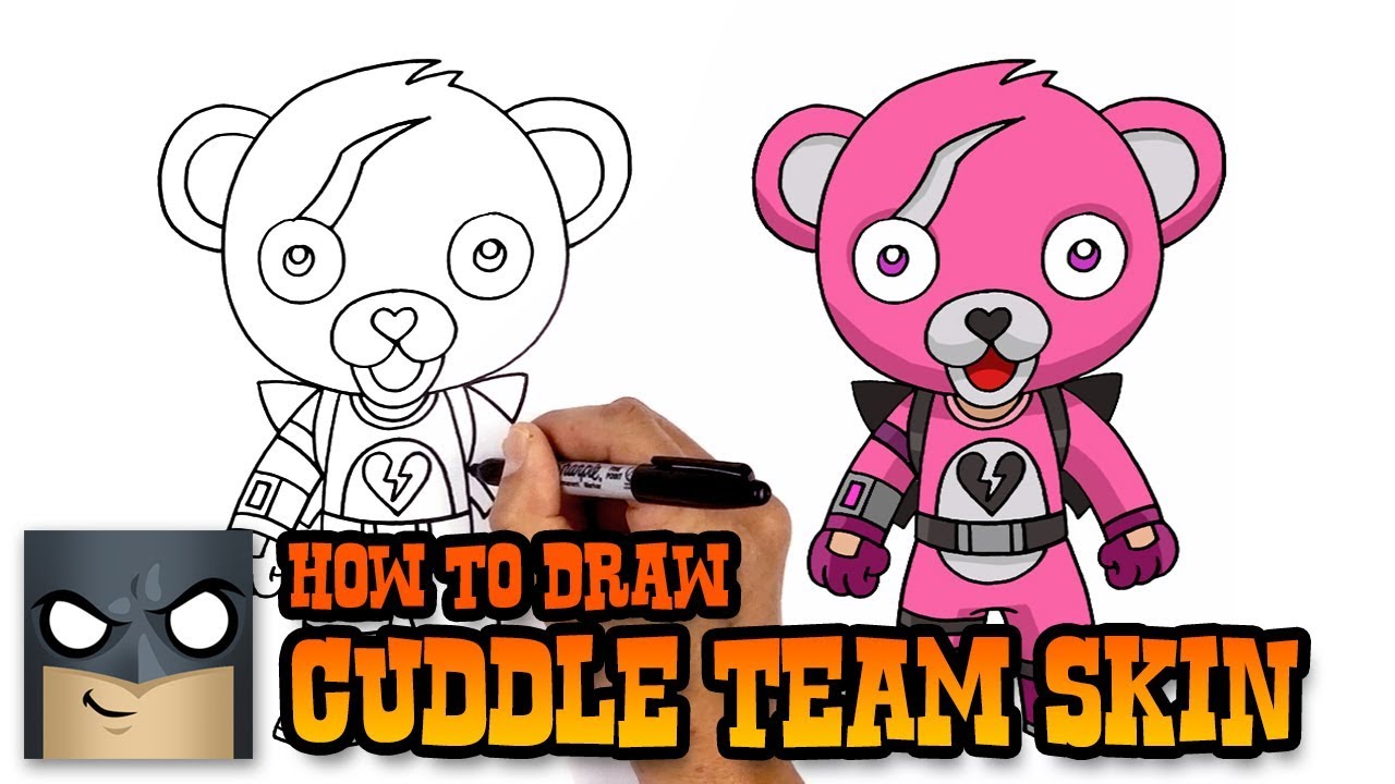 1280x720 How To Draw Fortnite Cuddle Team Leader Step