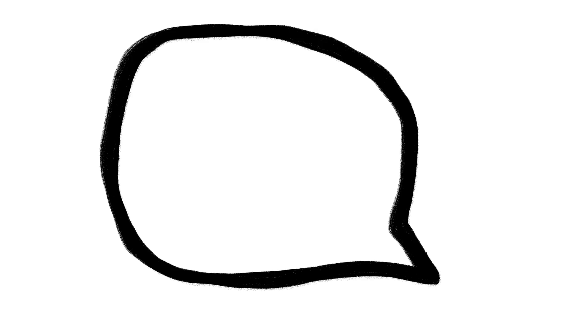 1920x1080 Speech Bubble Scribble Doodle Hand Drawn Animation Cartoon Stock