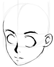 177x219 how to draw manga anime heads faces in three quarters view