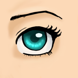 313x314 Draw Anime Eyes On The Computer Art Anime Eyes, How To Draw