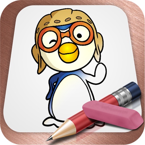 512x512 Draw Pororo Penguin Edition