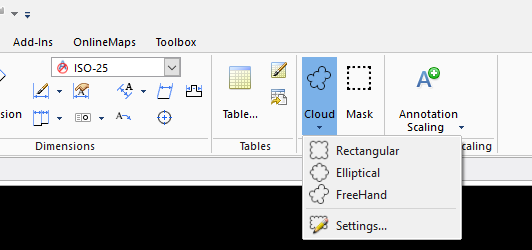 532x250 Draftsight Markup Tools