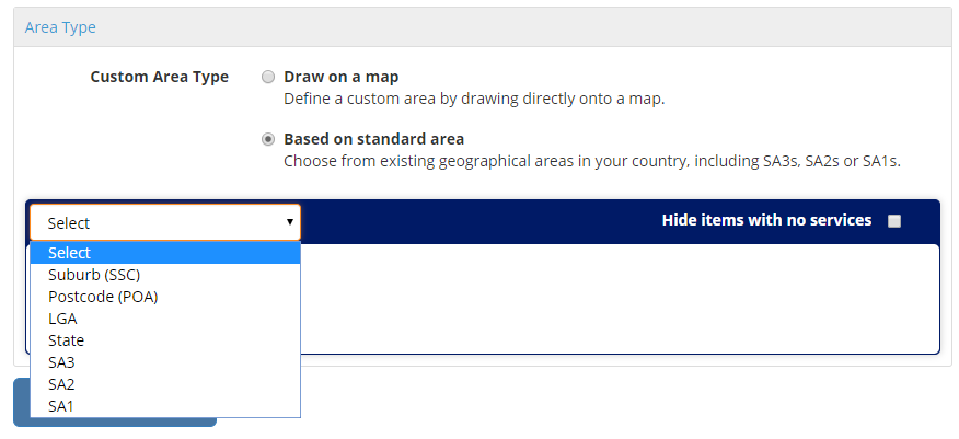 876x401 Select A Standard Area Community Insight Australia