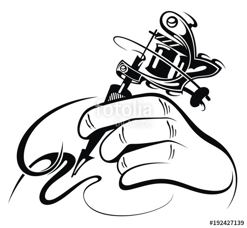 500x462 Tattoo Artist Tattoo Machine Stock Image And Royalty Free Vector