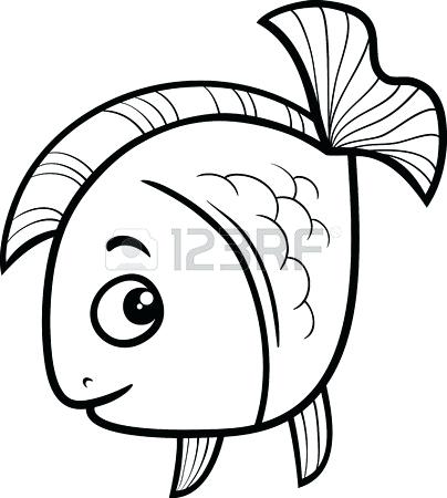 404x450 Drawings Of Cartoon Fish Cute Fish Drawing Easy To Draw How A Step