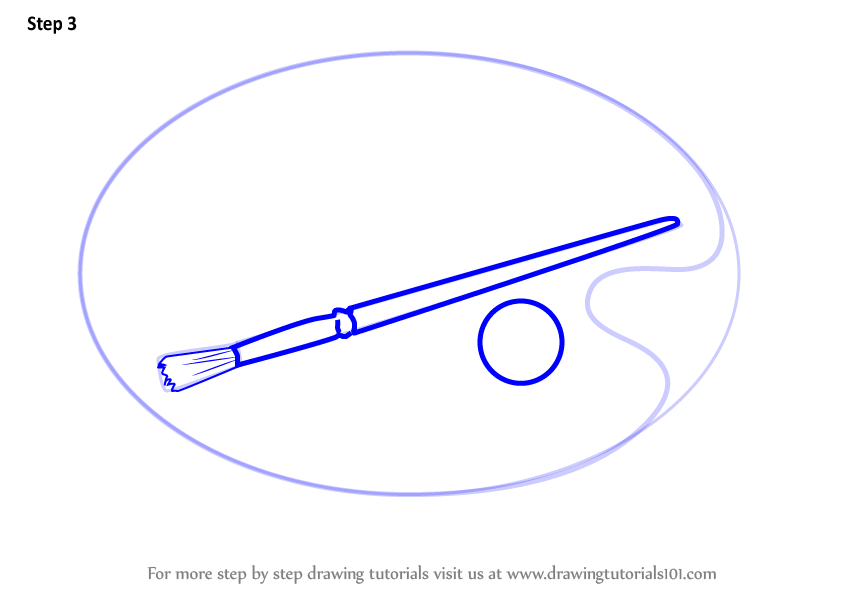 846x600 Learn How To Draw An Artist Canvas Palette