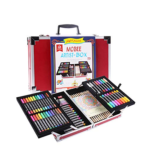 500x500 Mobee Piece Artist Box Art Set With Aluminum Case, Kids Art