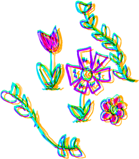 481x549 Drawing Glitched Flowers Backgrounds Nature Glitchmood