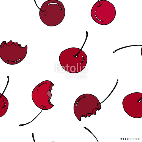 500x500 Cherry Seamless Pattern