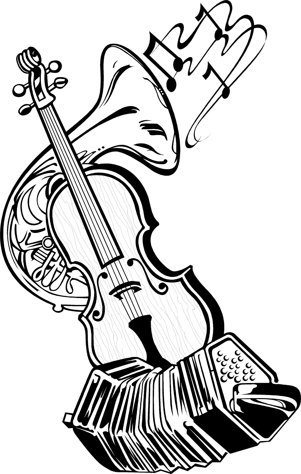 958x1506 Band Instruments Graphic Royalty Free Stock Huge Freebie