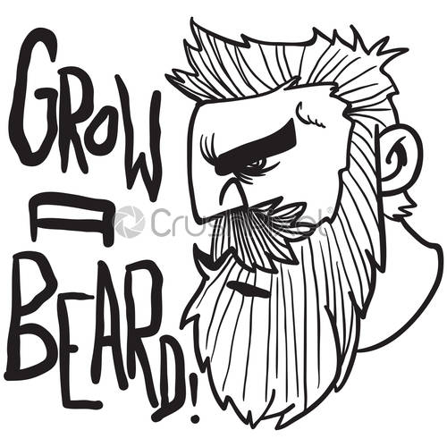 500x500 Beard Black