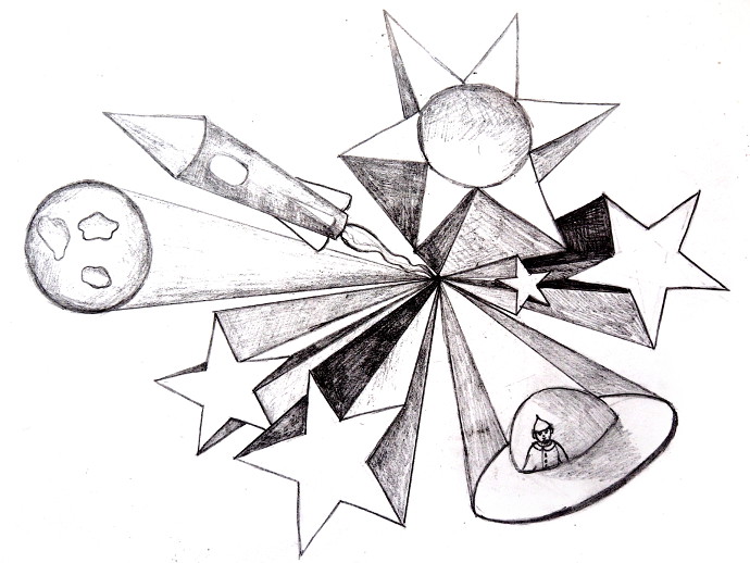 690x518 Single Point Perspective Drawing Of A Street