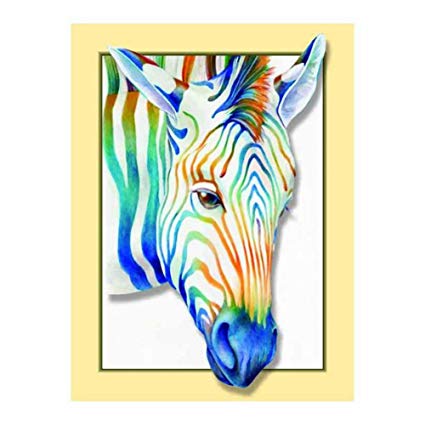 425x425 Peyan Colorful Zebra Diamond Painting Kits Full