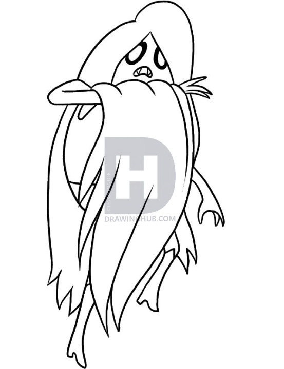 553x720 how to draw marceline, step